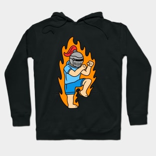 Cute cartoon knight Thai boxing Hoodie